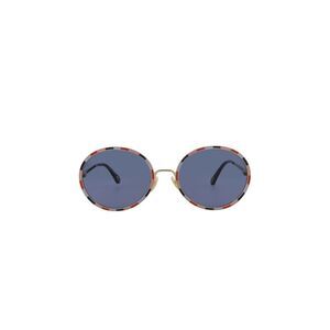 Chloe Round Sunglasses with Blue Lenses and Multicolor Frame